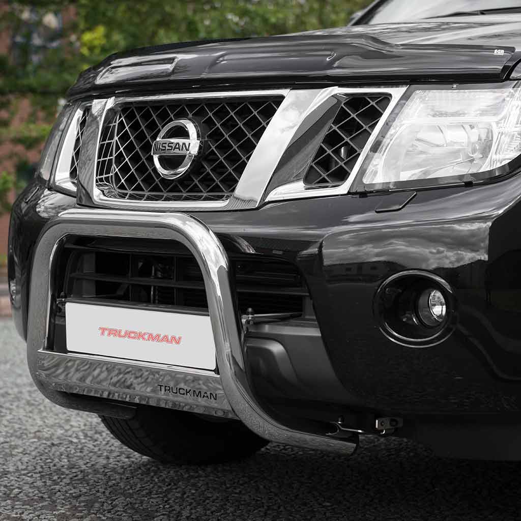 Stainless Steel Front Protection Bull Bar 63mm Nissan D40 Navara Mk2 2010 2015