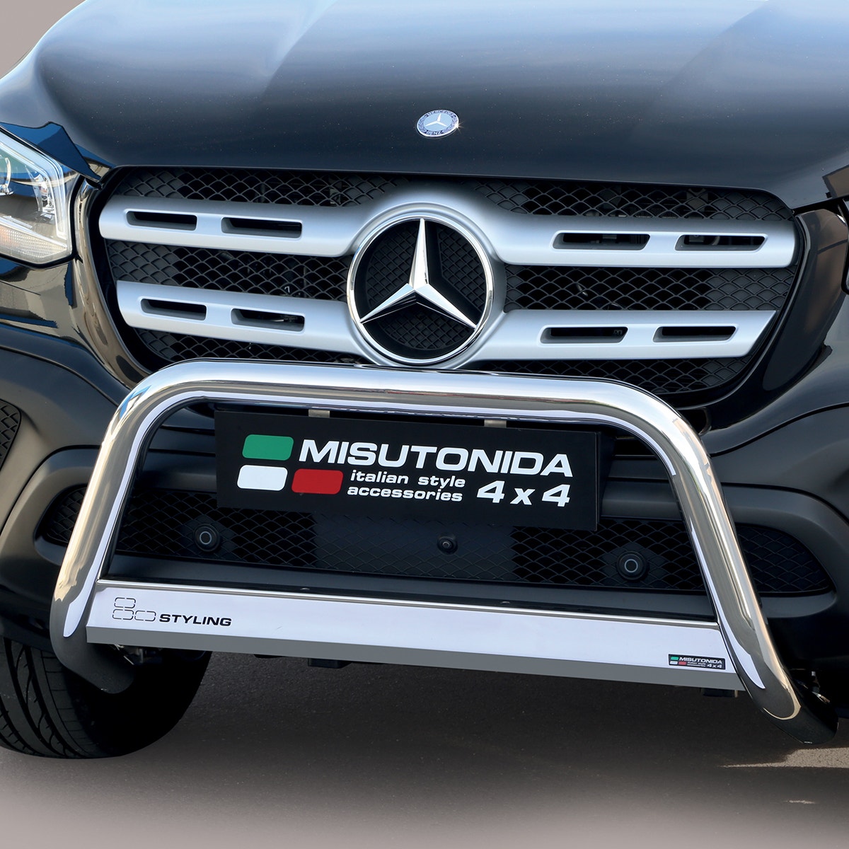 Stainless Steel Front Protection Bull Bar 63mm Mercedes X Class (2018 - 2021)