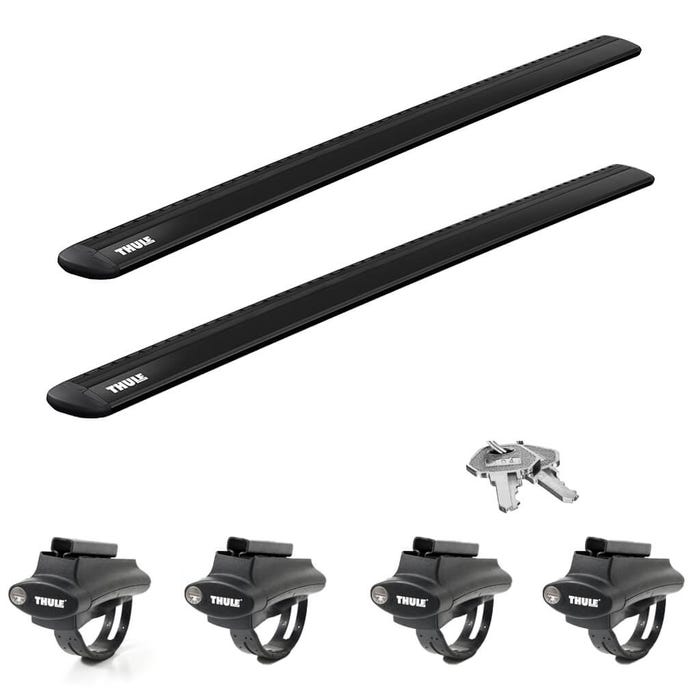 Thule Evo WingBar Kit Black Ford Ranger Mk8 2023 Onwards Double Cab Truckman