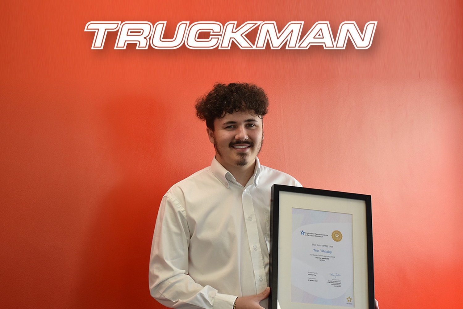 Truckman Apprentice Achieves Distinction and Secures Full-Time Job