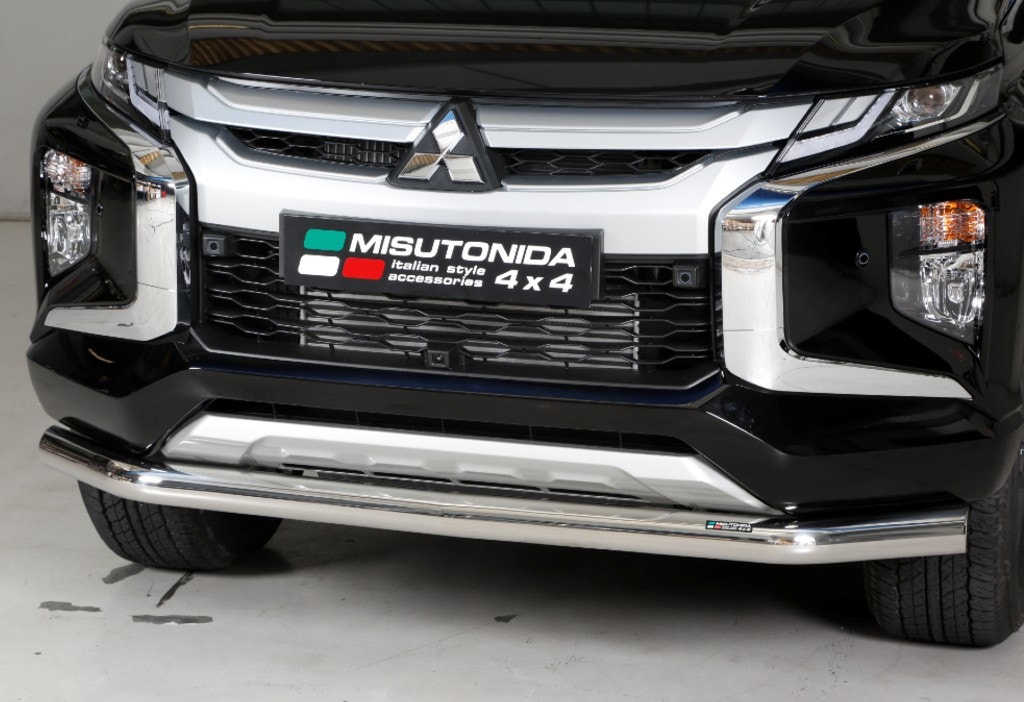 Product 2NS13MIL9D - Front Spoiler Protector 76mm Stainless Mach for L200 Mk9 (19 on) D/C Product 2NS13MIL9D - Front Spoiler Protector 76mm Stainless Mach for L200 Mk9 (19 on) D/C